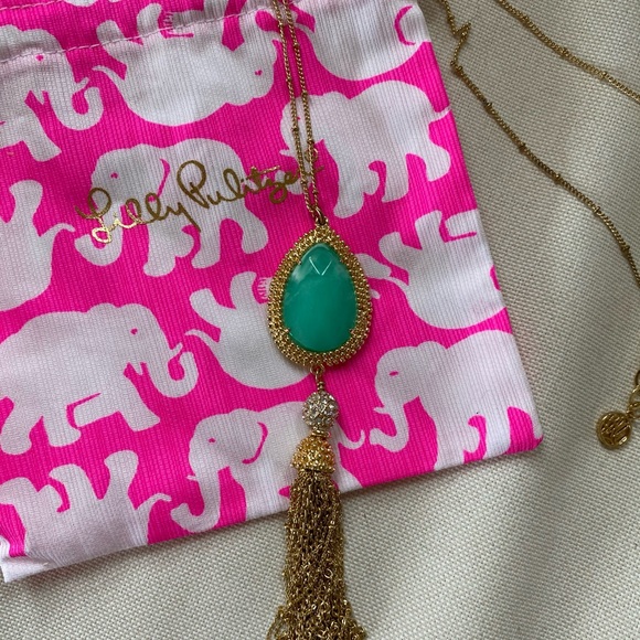 Lilly Pulitzer tassel necklace